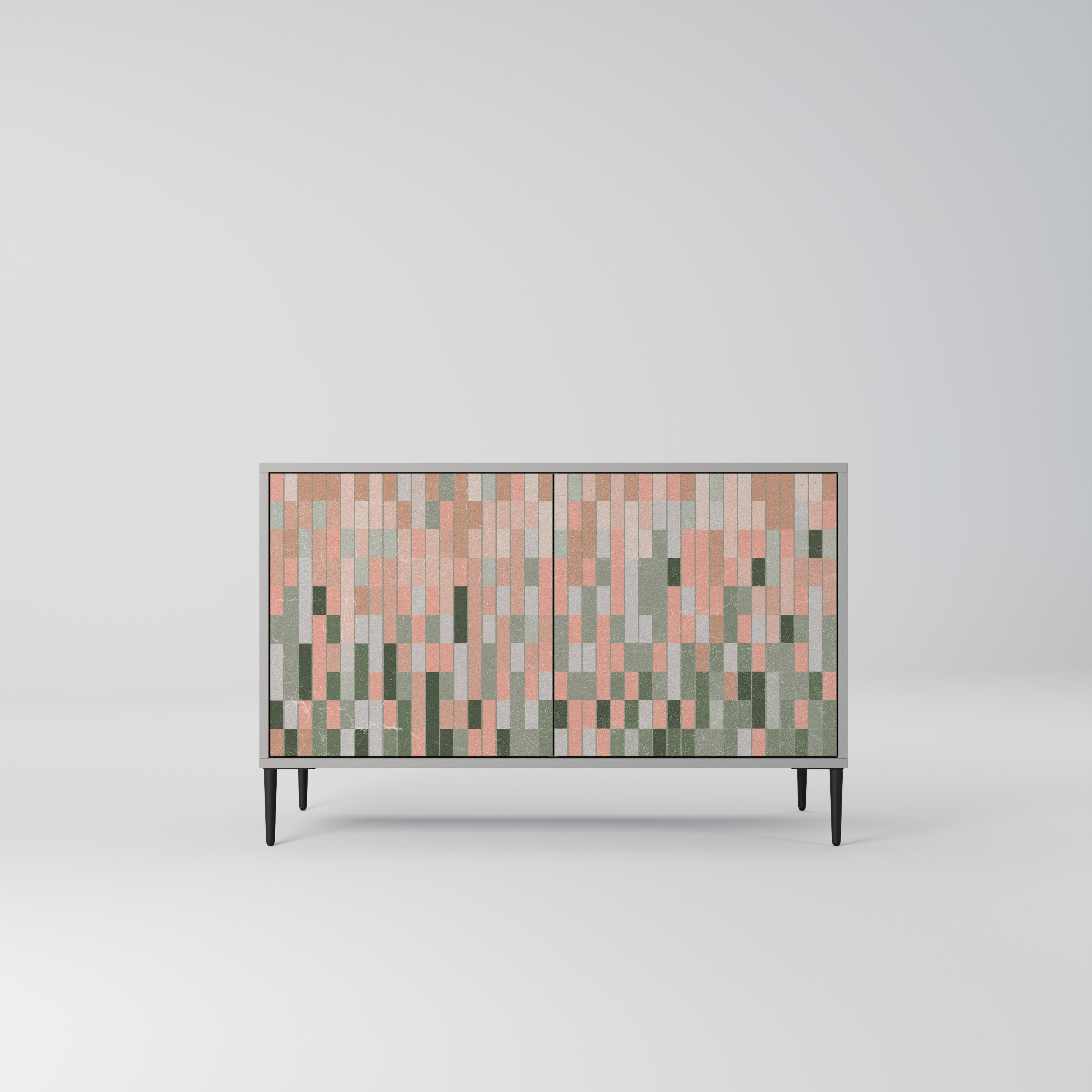 BUILDING THE FUTURE Aparador de 2 puertas en acabado gris