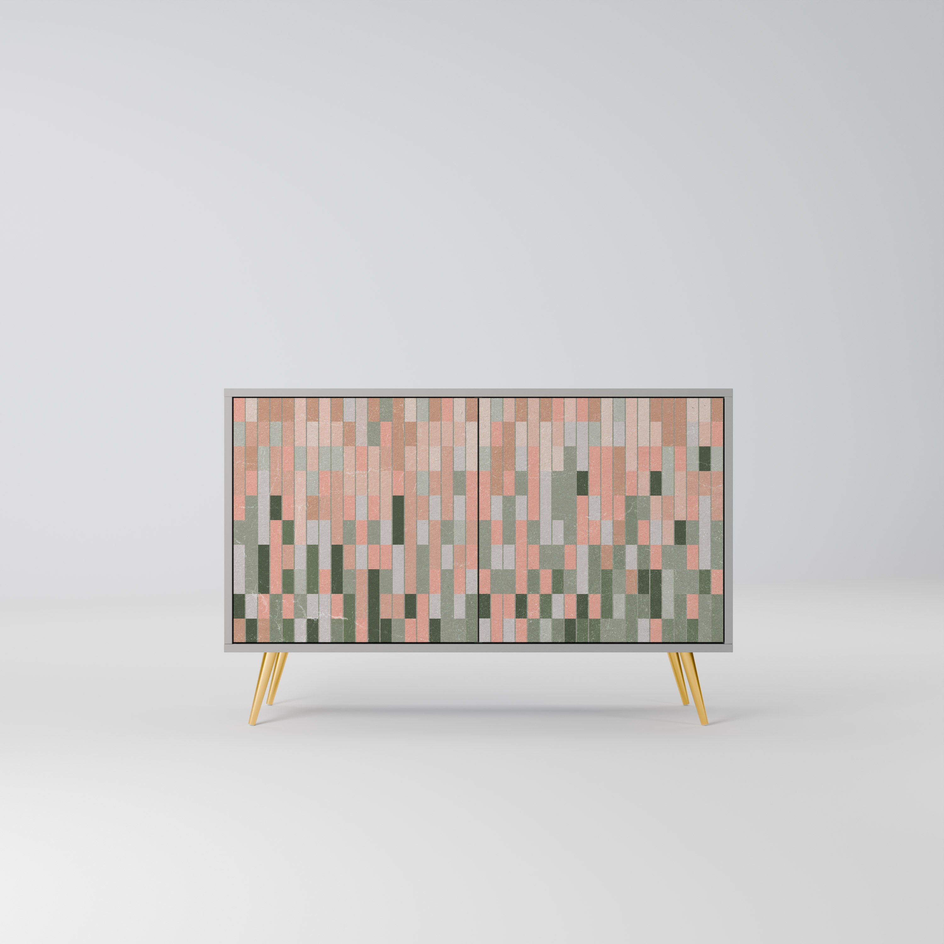 BUILDING THE FUTURE Aparador de 2 puertas en acabado gris