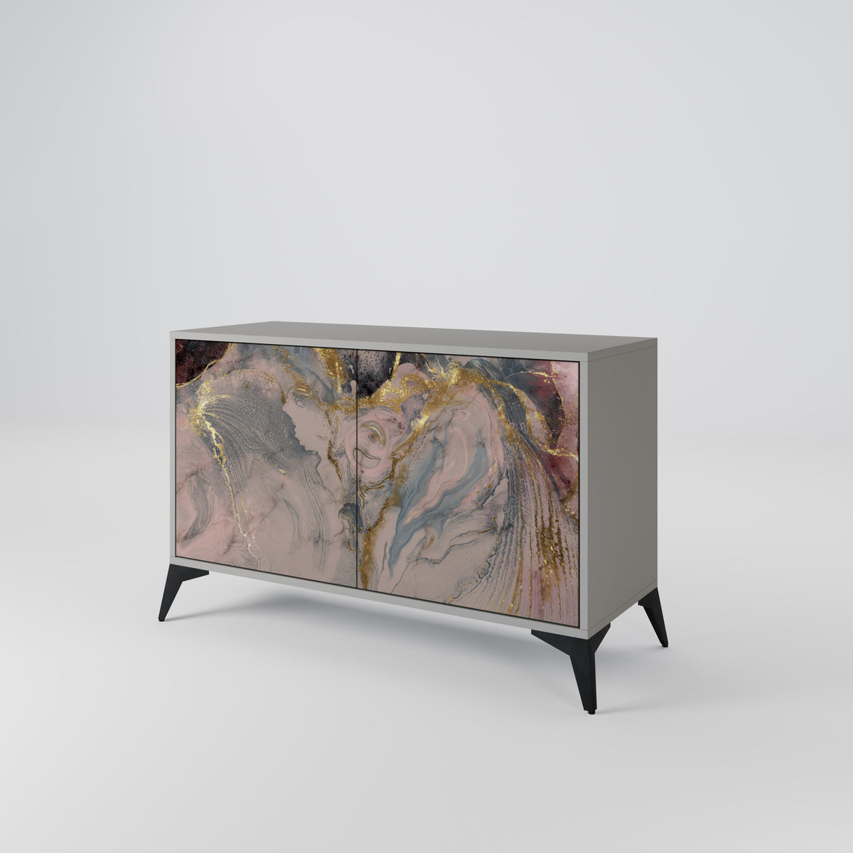 GILDED SWIRLS Aparador de 2 Puertas
