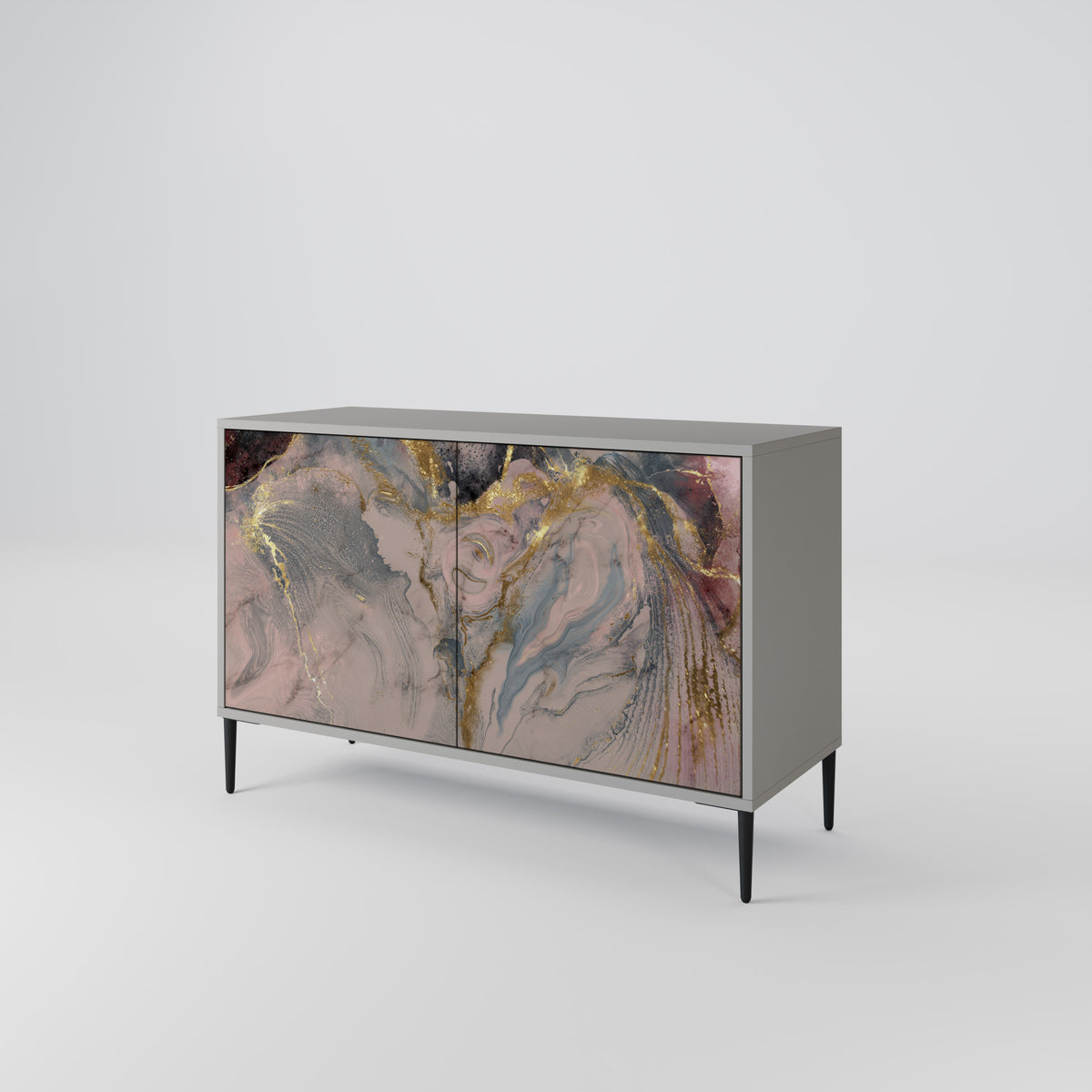 GILDED SWIRLS Aparador de 2 Puertas