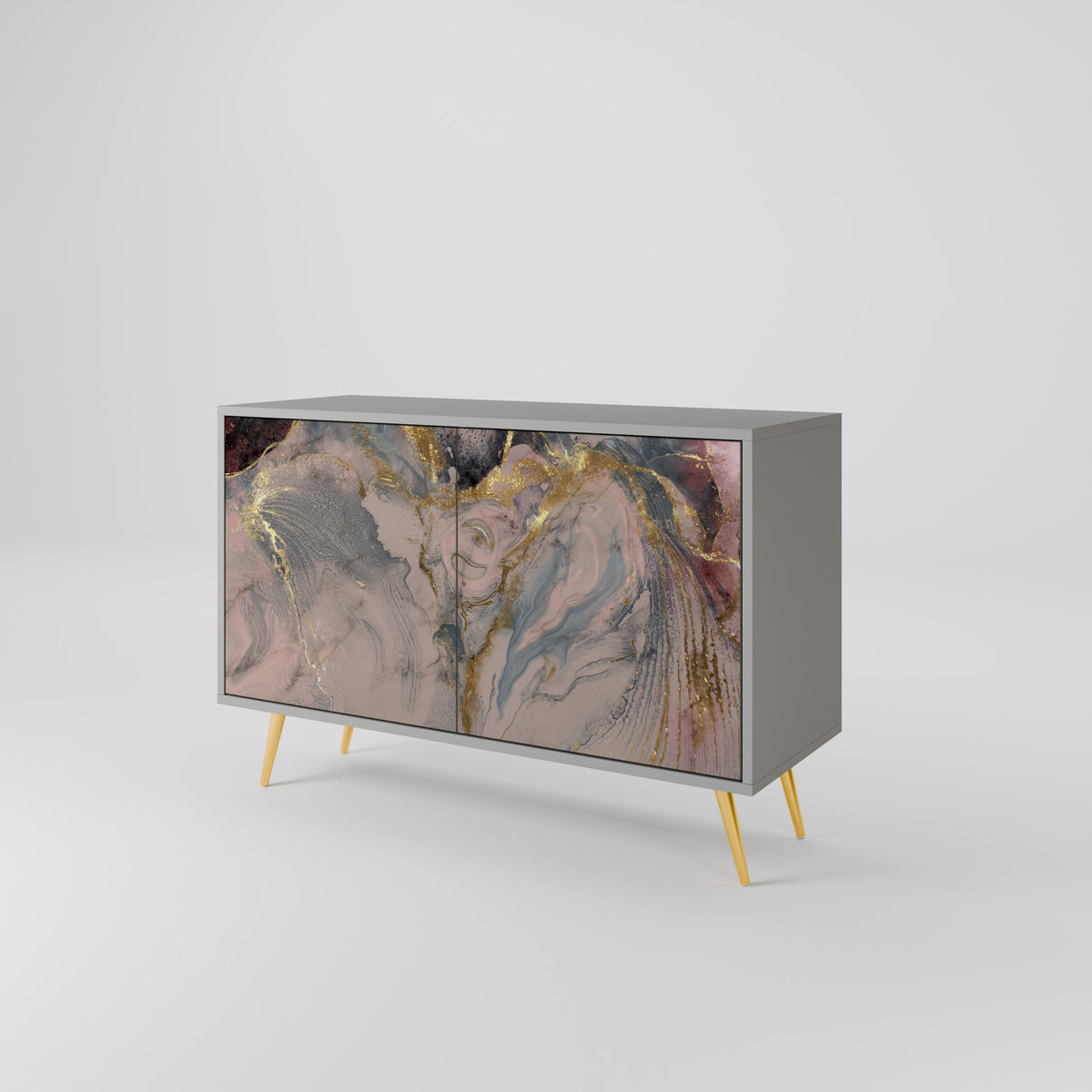 GILDED SWIRLS Aparador de 2 Puertas