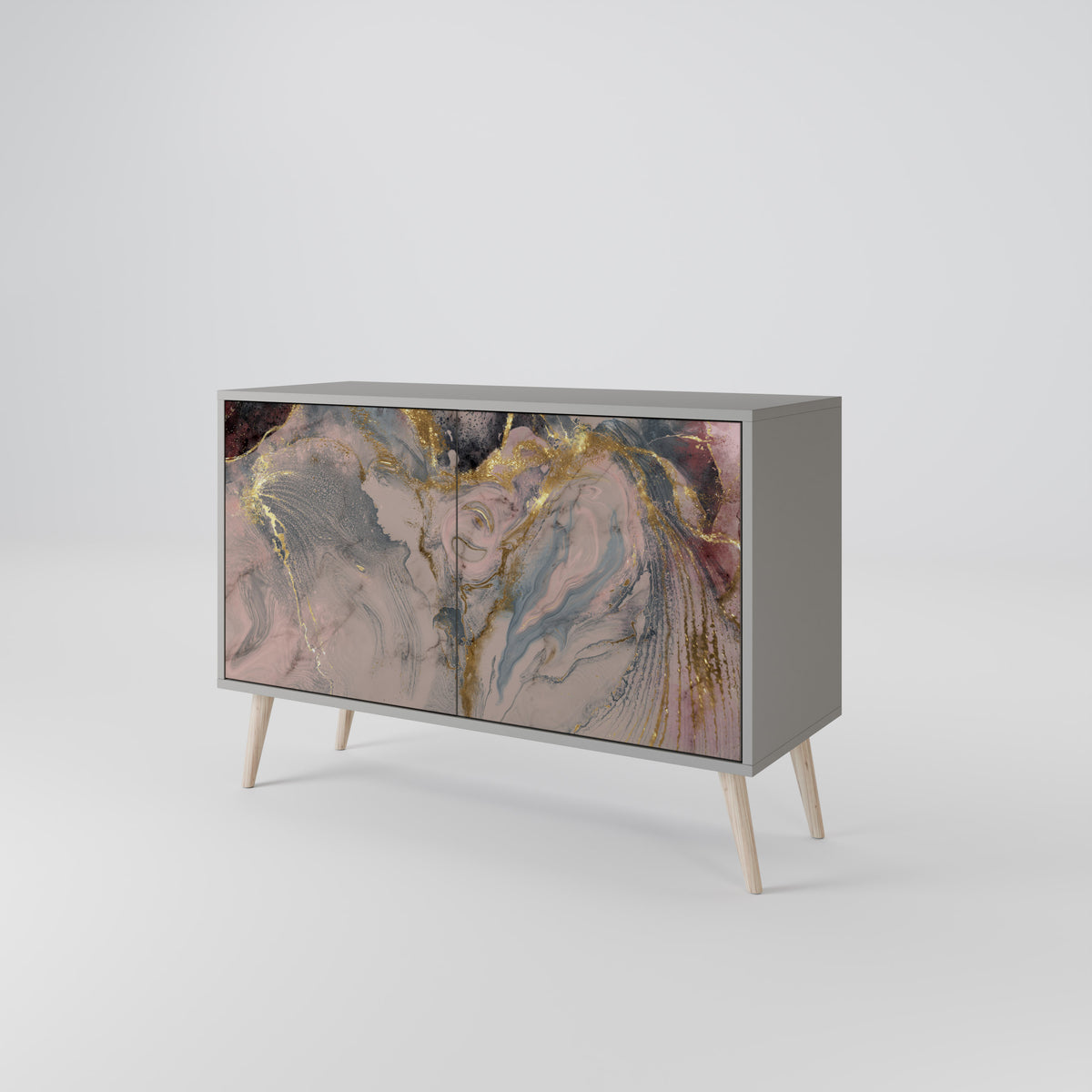 GILDED SWIRLS Aparador de 2 Puertas
