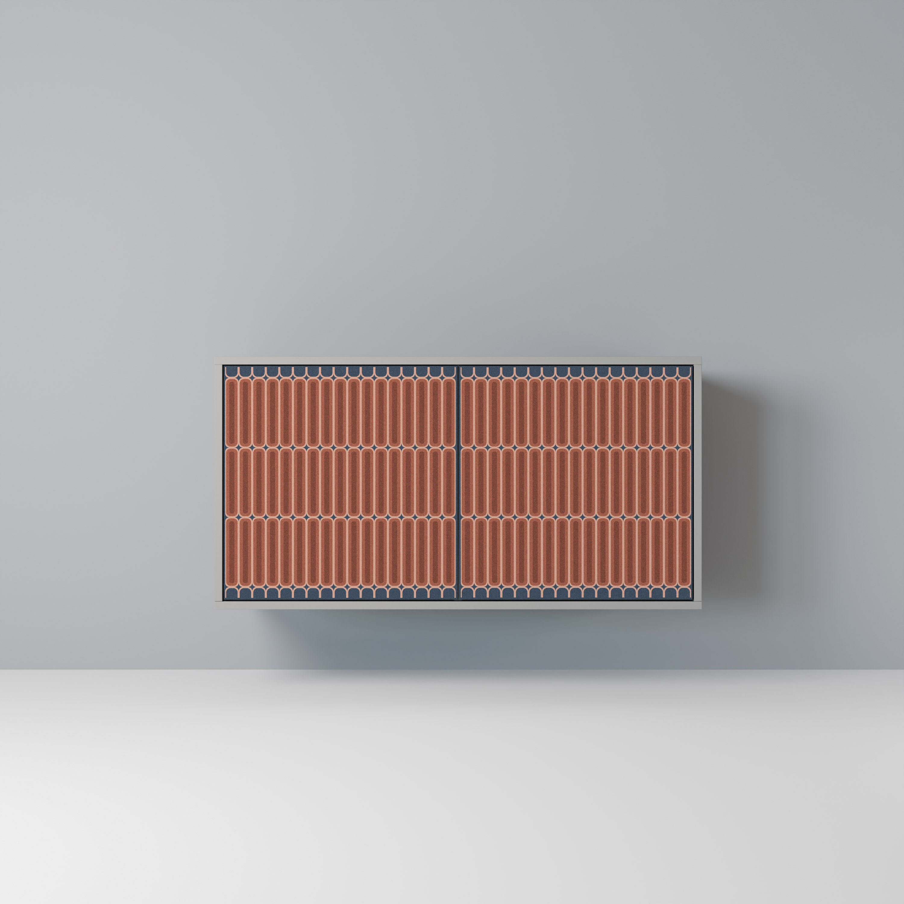 Aparador de 2 puertas HYPNOTIC GATE en acabado gris