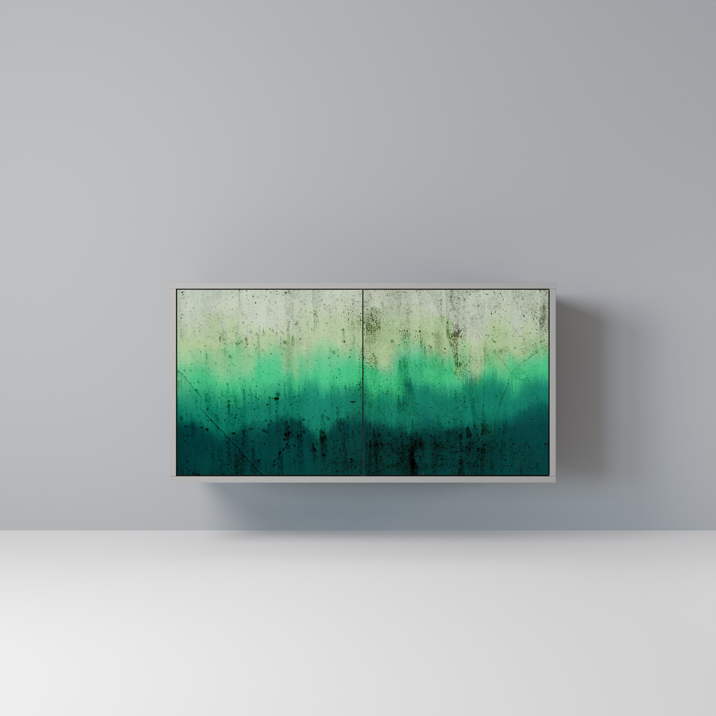 Aparador de 2 puertas NORTHERN LIGHTS en acabado gris