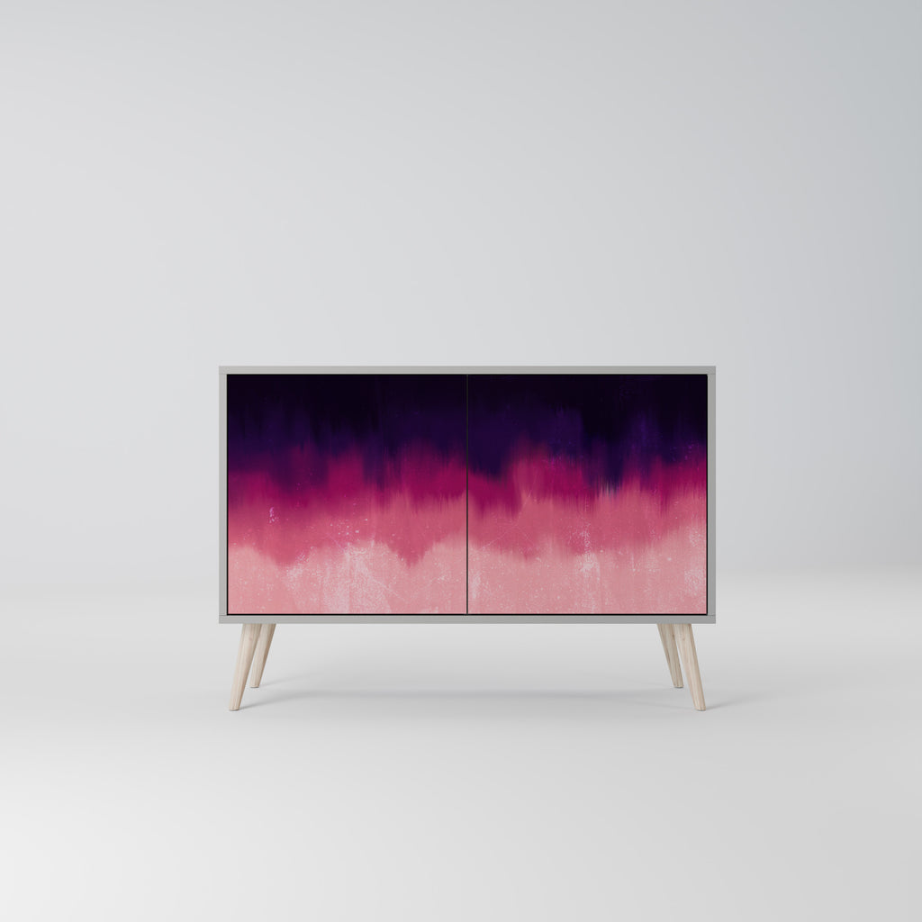 Aparador AURORA BOREALIS de 2 puertas en acabado gris