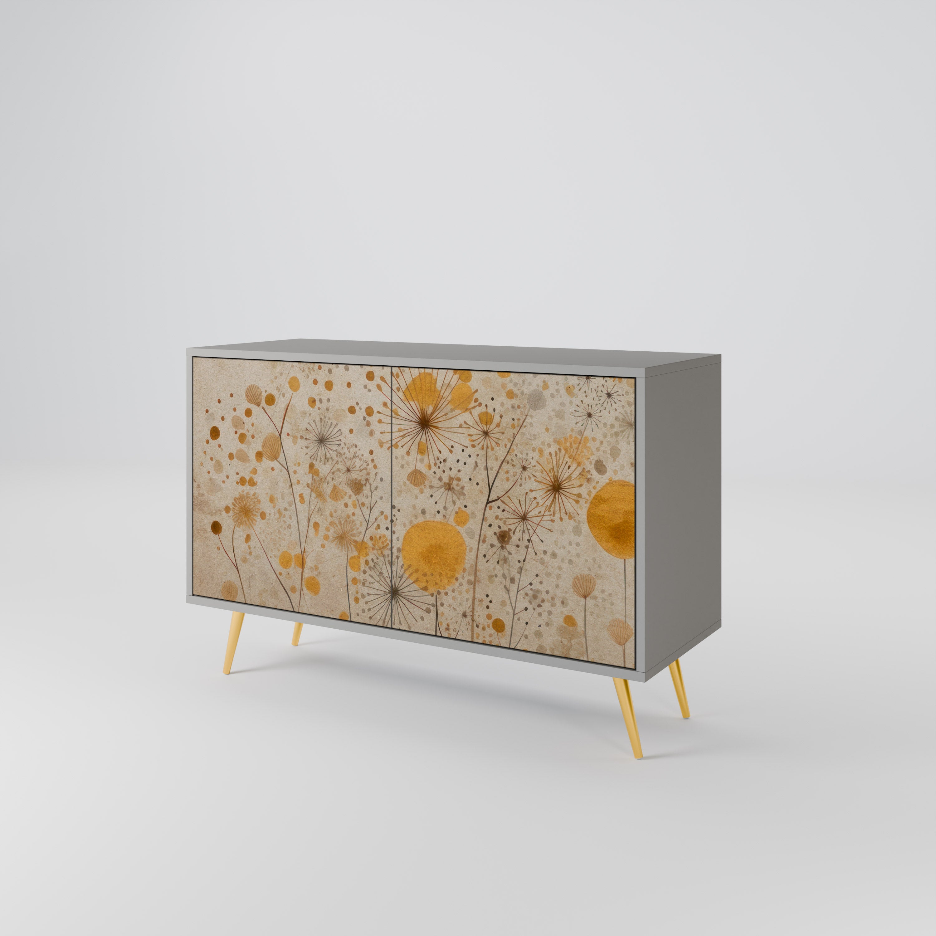 Aparador de 2 puertas MORNING GLADE en acabado gris