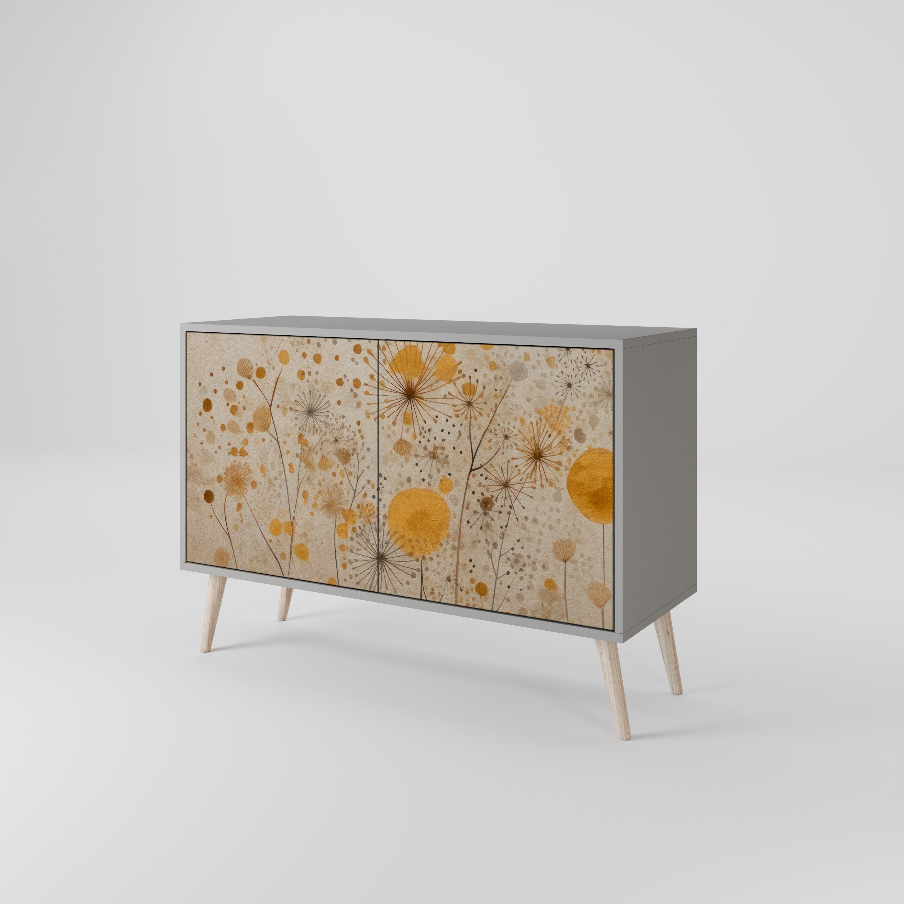 Aparador de 2 puertas MORNING GLADE en acabado gris