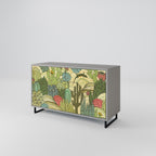 SUCCULENTS KALEIDOSCOPE 2-Door Sideboard in Grey Finish
