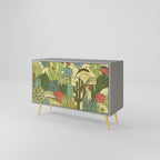 SUCCULENTS KALEIDOSCOPE 2-Door Sideboard in Grey Finish