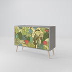 SUCCULENTS KALEIDOSCOPE 2-Door Sideboard in Grey Finish
