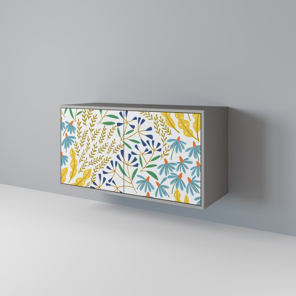 Aparador de 2 puertas HELLO SPRING en acabado gris