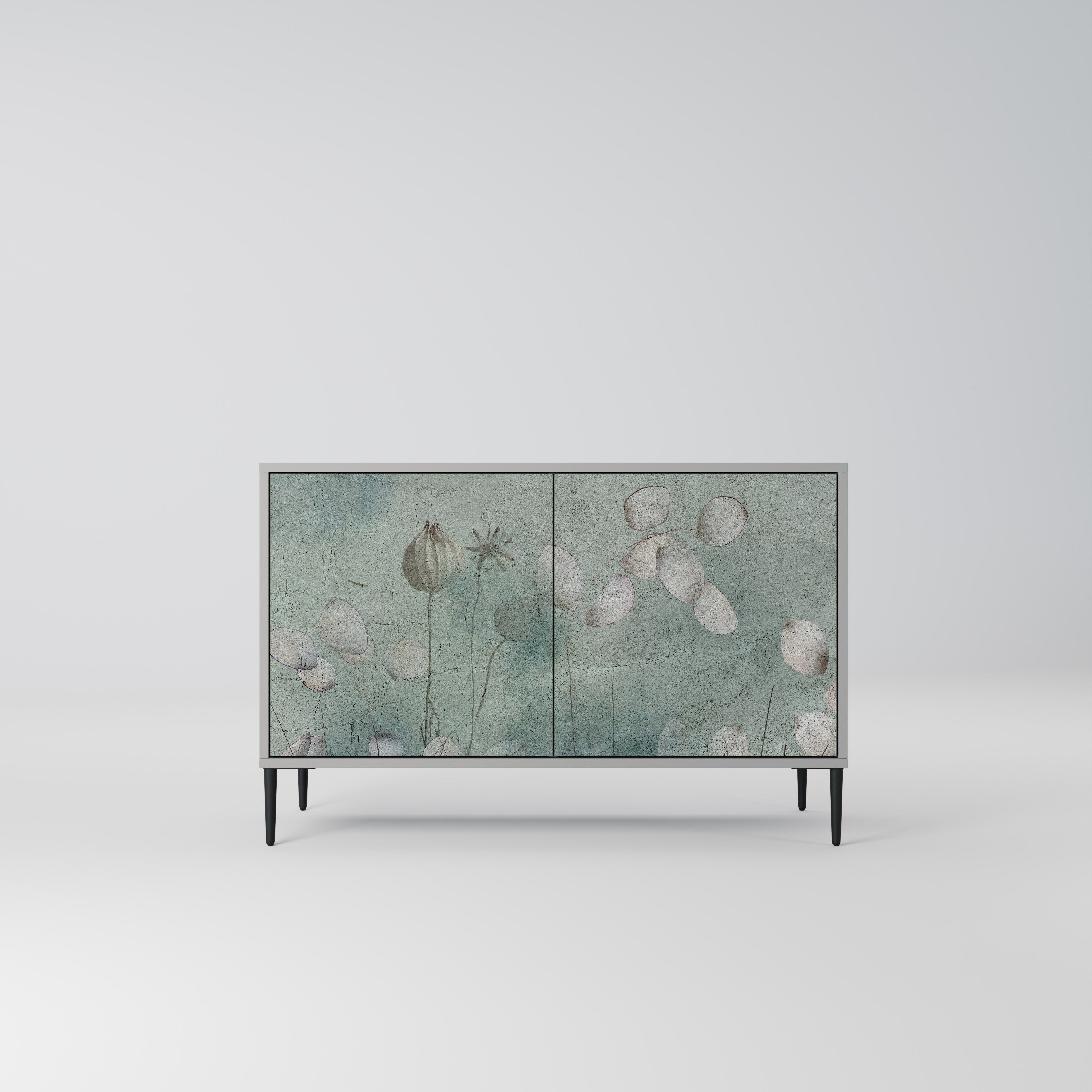 Aparador NIGHT LADY de 2 puertas en acabado gris