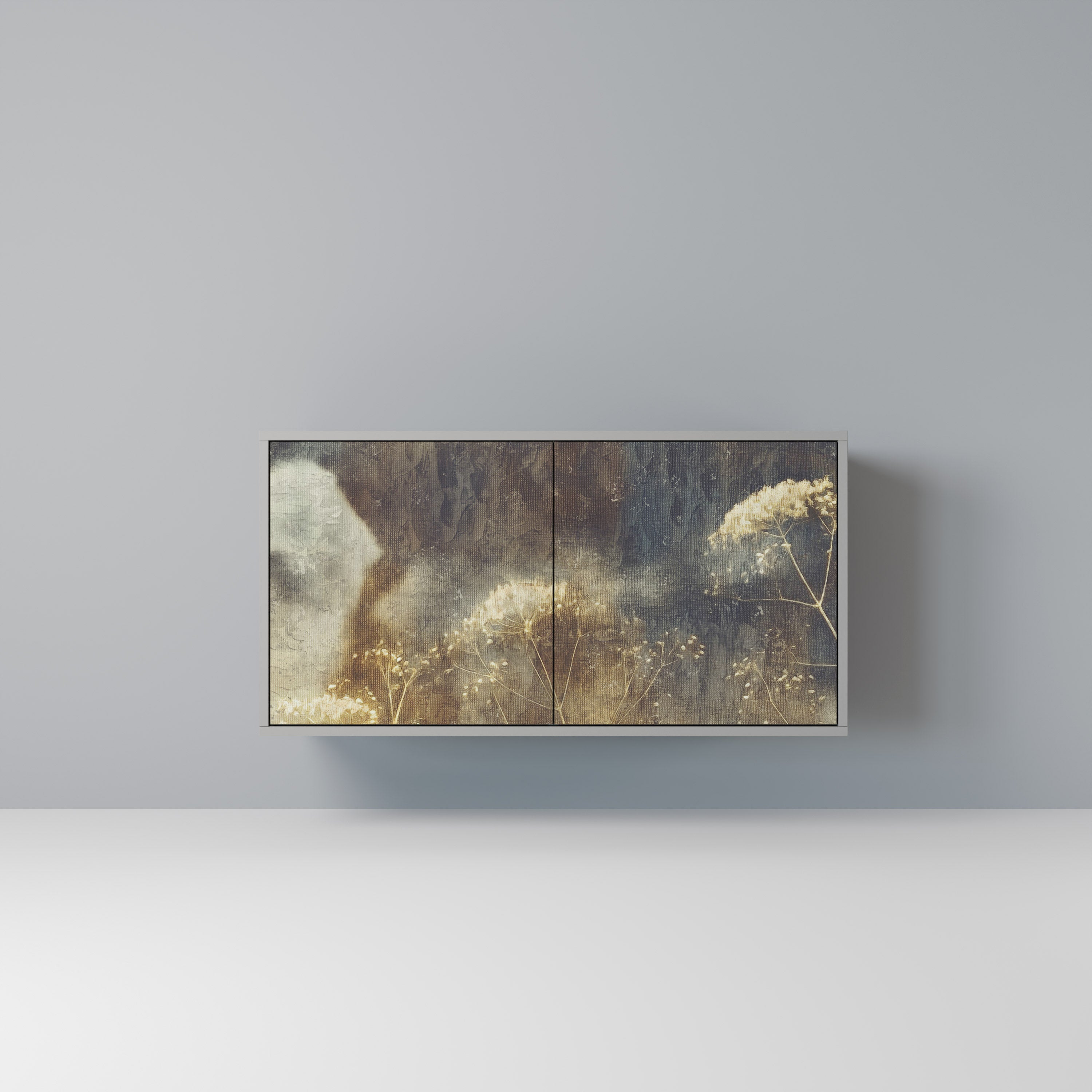 Aparador GENTLE POWER de 2 puertas en acabado gris