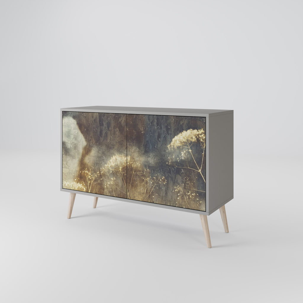 Aparador GENTLE POWER de 2 puertas en acabado gris