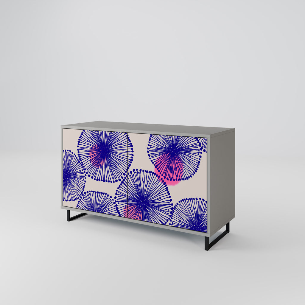 Aparador MAGIC NATURE de 2 puertas en acabado gris