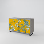 Aparador YELLOW CHINOISERIE de 2 puertas en acabado gris