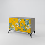 Aparador YELLOW CHINOISERIE de 2 puertas en acabado gris