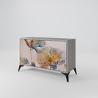 SOFTEN POPPY 2-Door Sideboard in Grey Finish