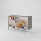 SOFTEN POPPY 2-Door Sideboard in Grey Finish