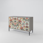 ORGANIC FOLKLORE 2-Door Sideboard in Grey Finish