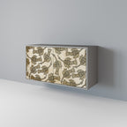 Aparador ALMONDINE SONGBIRD de 2 puertas en acabado gris