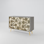 Aparador ALMONDINE SONGBIRD de 2 puertas en acabado gris