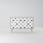 CATS COMPILATION Aparador de 2 Puertas en Acabado Gris