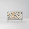 COLORFUL INSECTS 2-Door Sideboard in Grey Finish