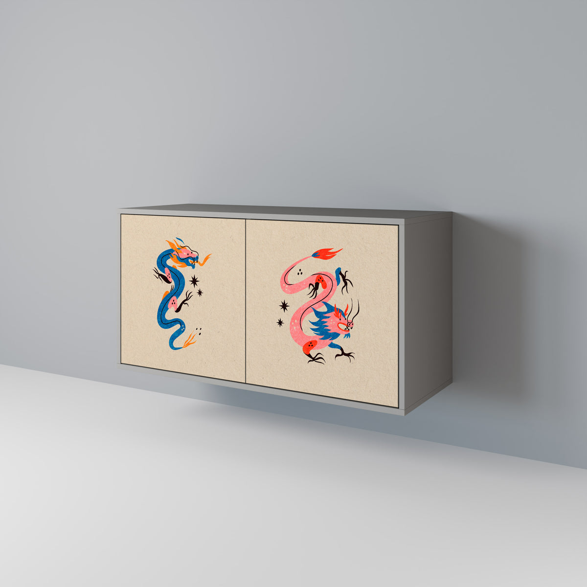MYTHOLOGICAL CREATURES Aparador de 2 Puertas