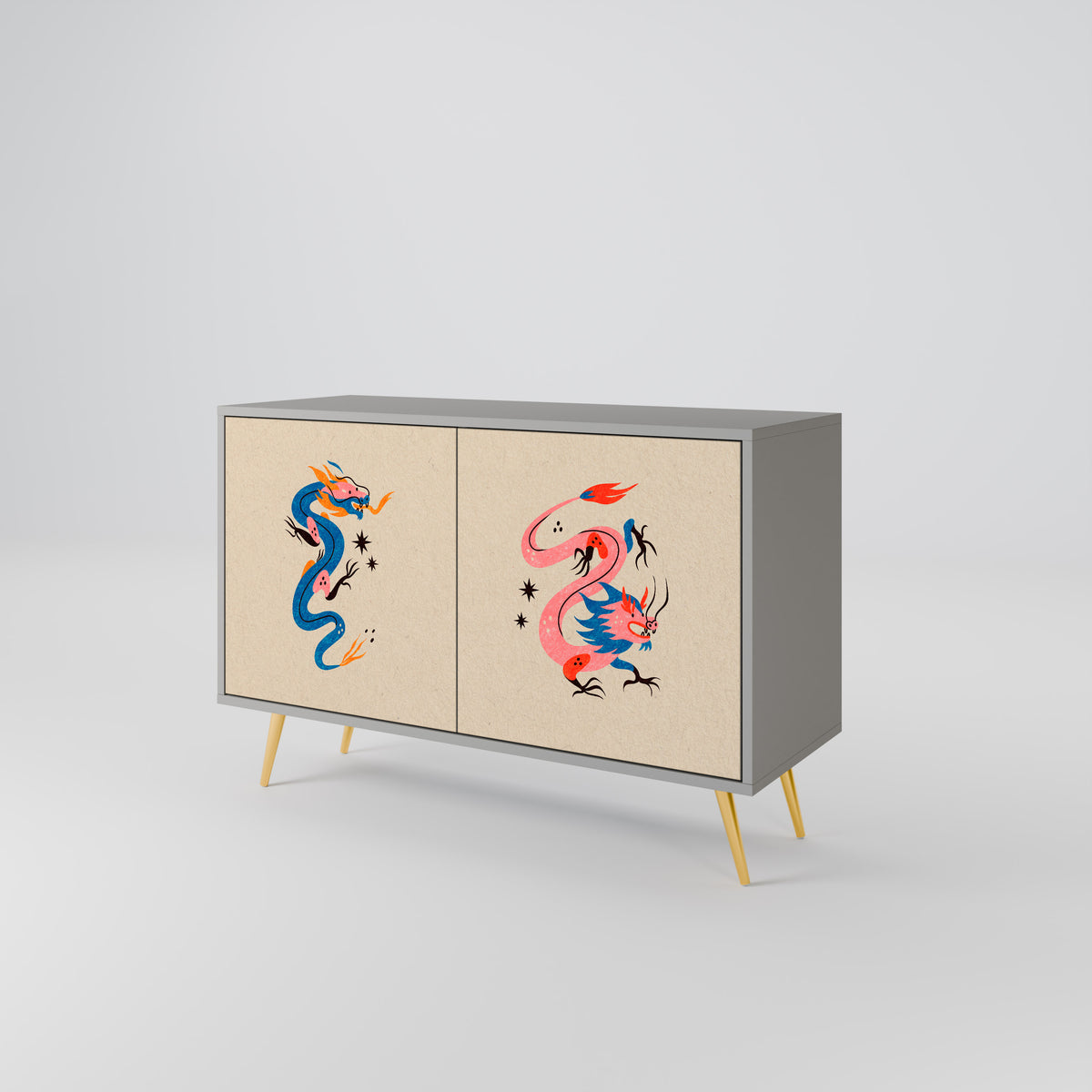 MYTHOLOGICAL CREATURES Aparador de 2 Puertas