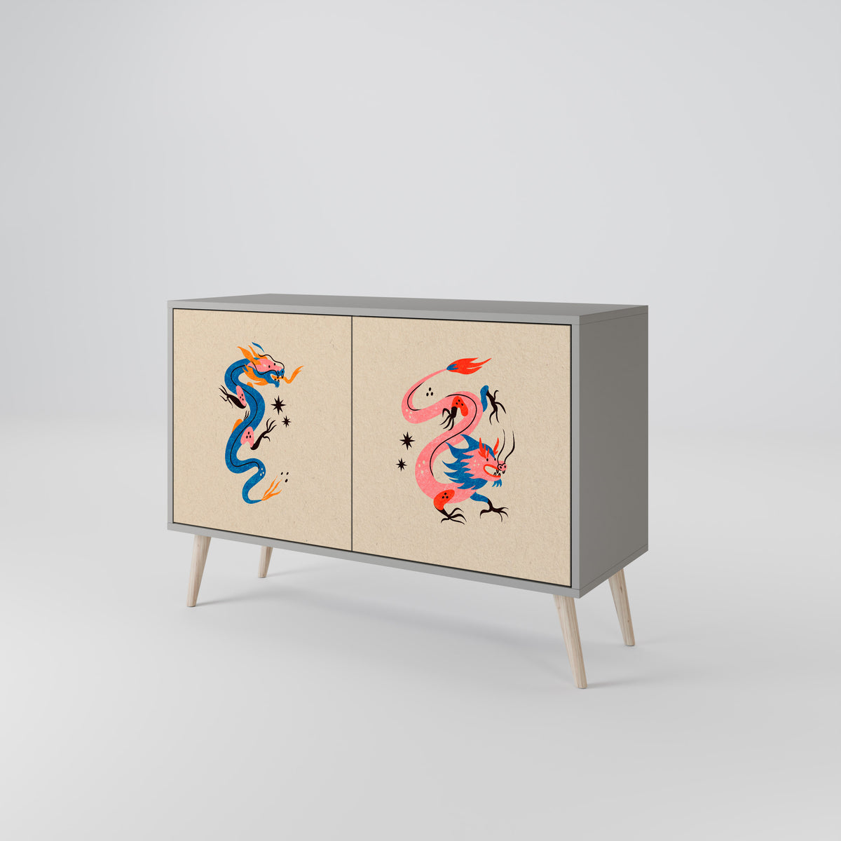 MYTHOLOGICAL CREATURES Aparador de 2 Puertas