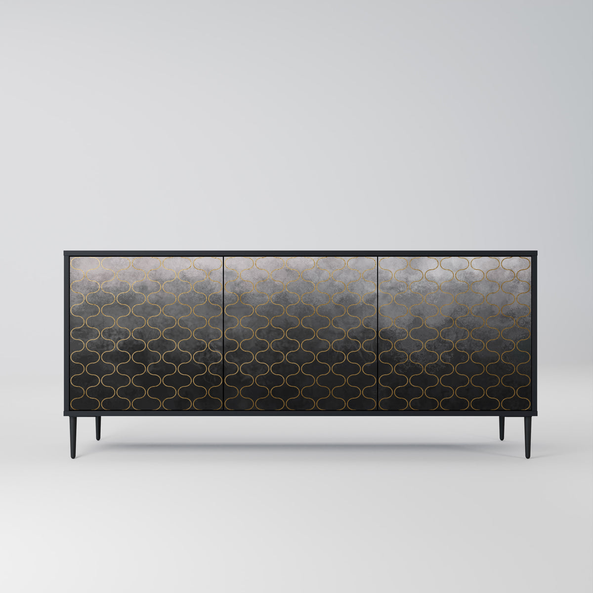 TESSELATED GRAYISH Aparador de 3 Puertas