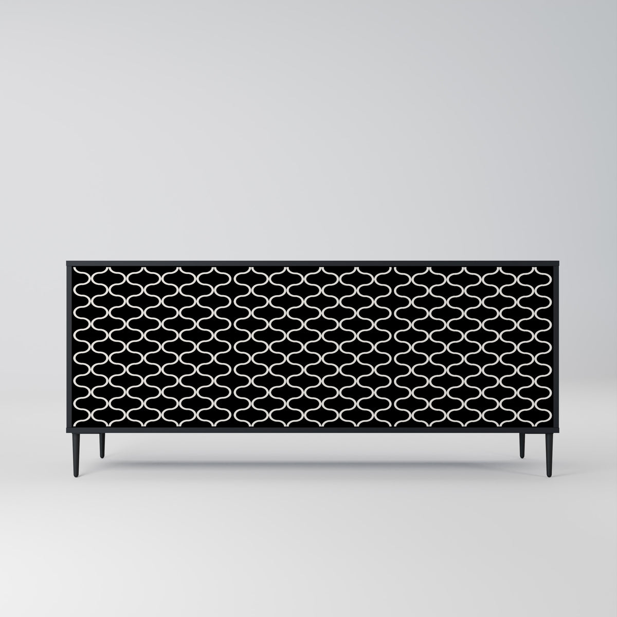 TESSELATED BLACKNESS Aparador de 3 Puertas