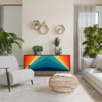 PRISM CONCUSSION Aparador de 3 Puertas en Acabado Negro