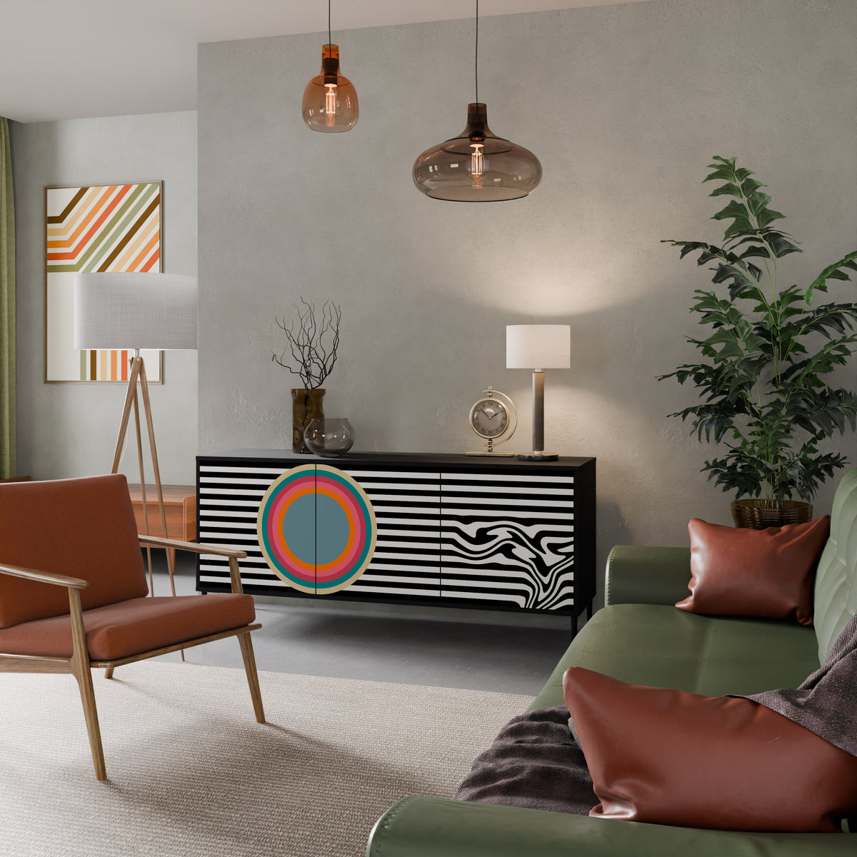 SPECTRA SHOWCASE Aparador de 3 Puertas