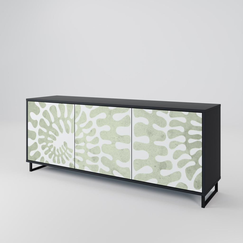 HELIX DANCE 3-Door Sideboard in Black Finish