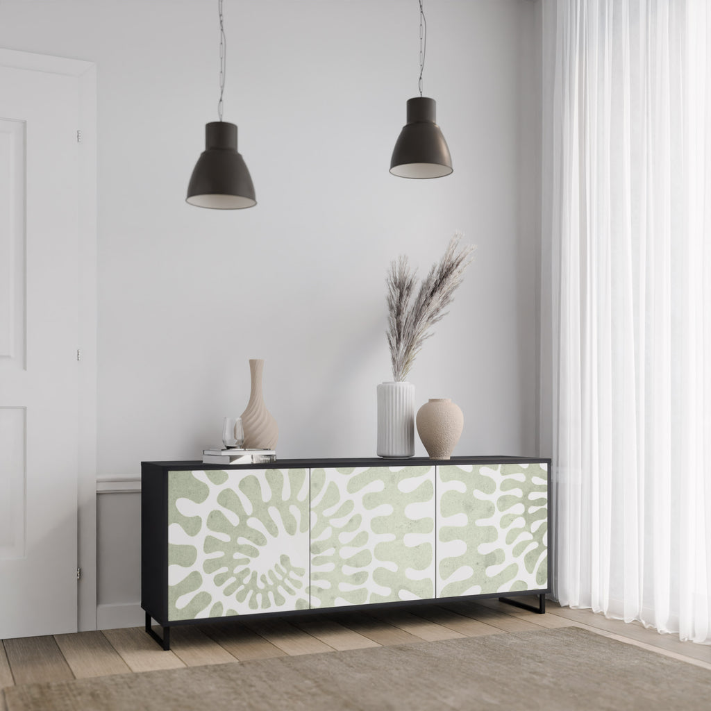 HELIX DANCE 3-Door Sideboard in Black Finish