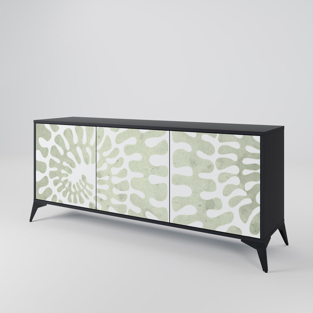 HELIX DANCE 3-Door Sideboard in Black Finish
