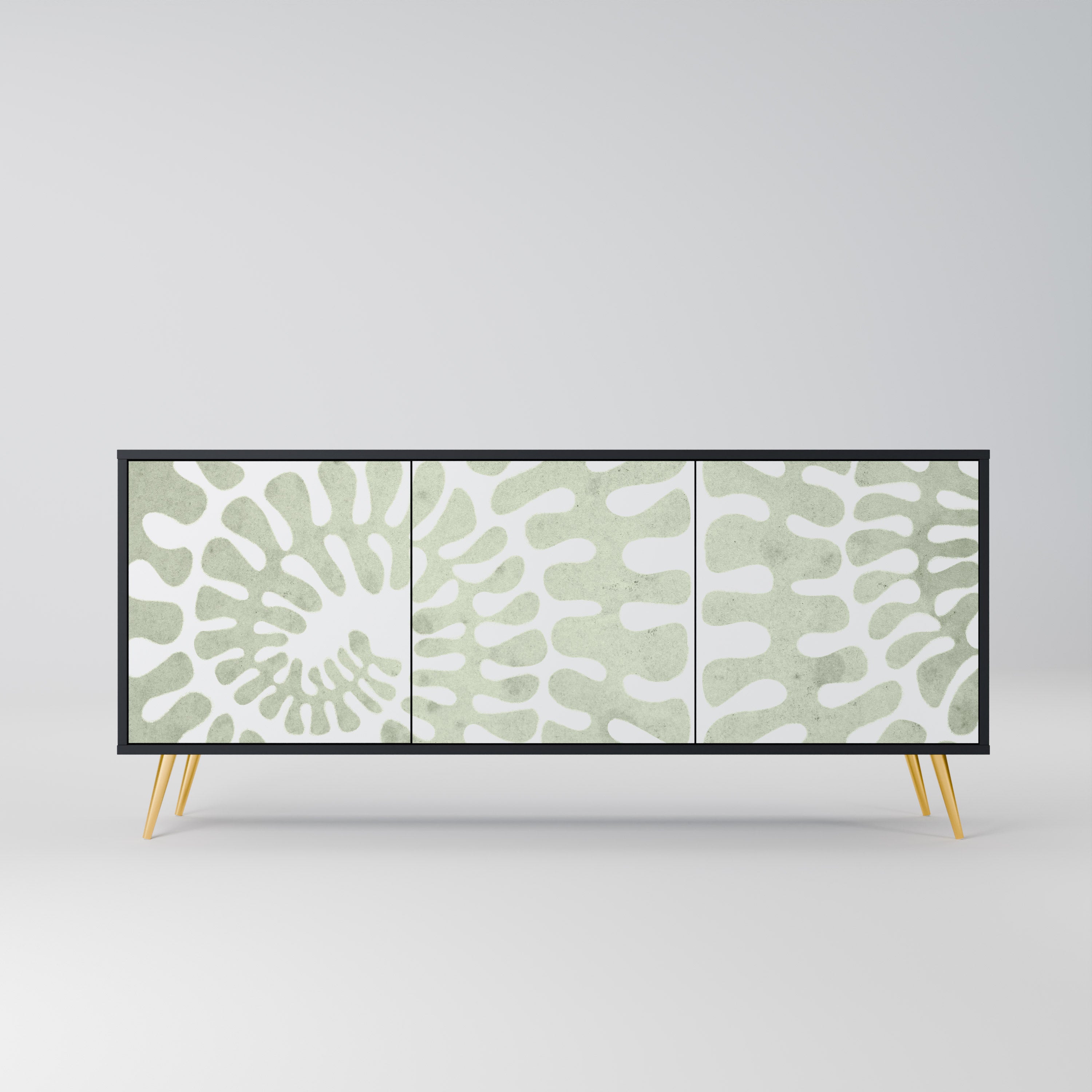 HELIX DANCE 3-Door Sideboard in Black Finish