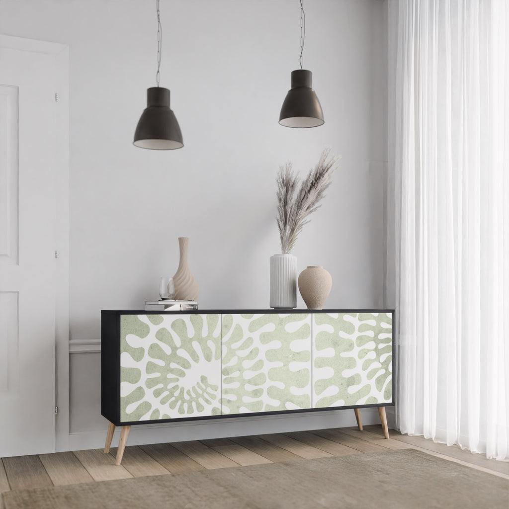 HELIX DANCE 3-Door Sideboard in Black Finish