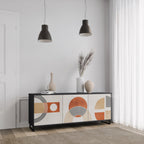 SPACE AROUND 3-Door Sideboard in Black Finish