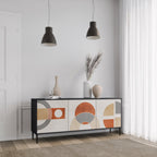 SPACE AROUND 3-Door Sideboard in Black Finish
