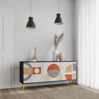 SPACE AROUND 3-Door Sideboard in Black Finish