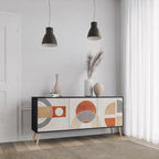 SPACE AROUND 3-Door Sideboard in Black Finish