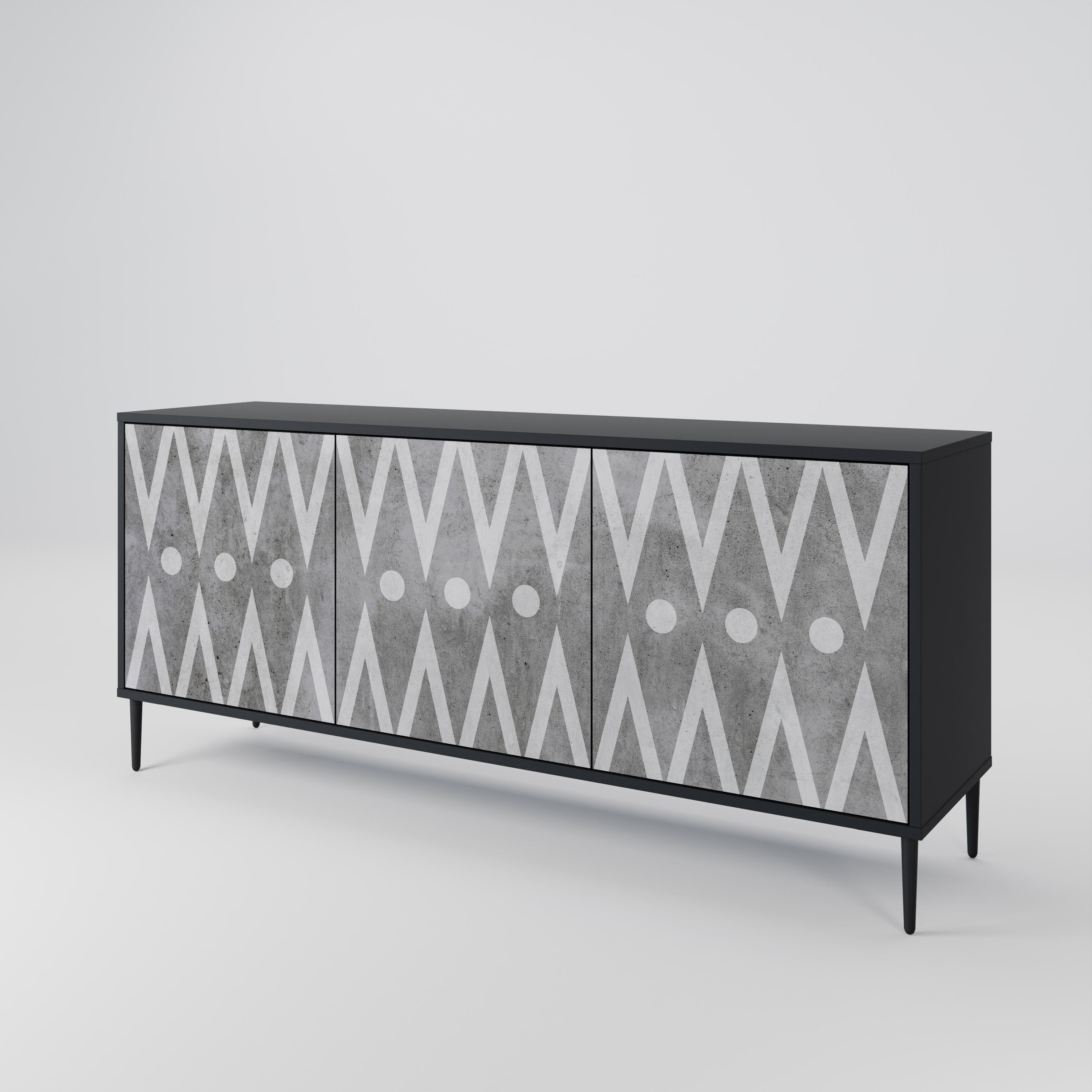 SHARP EDGES 3-Door Sideboard