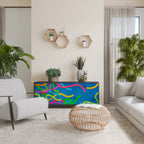 STREAMER TANGLE Aparador de 3 Puertas en Acabado Negro