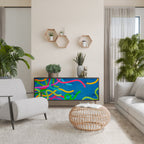 STREAMER TANGLE Aparador de 3 Puertas en Acabado Negro