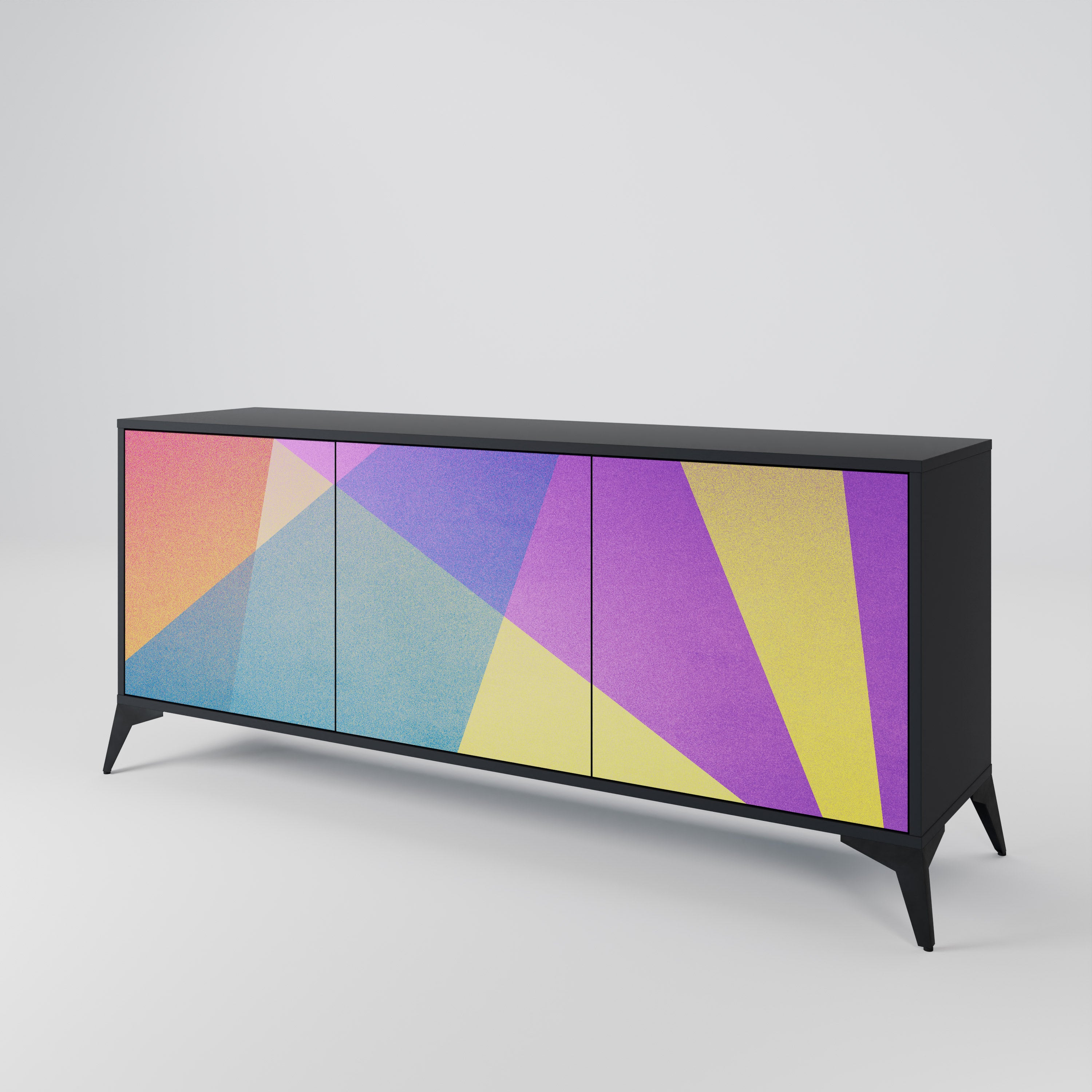 BRIGHT GEOMETRY 3-Door Sideboard