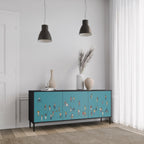 COLLECTIVE STREAM 3-Door Sideboard in Black Finish