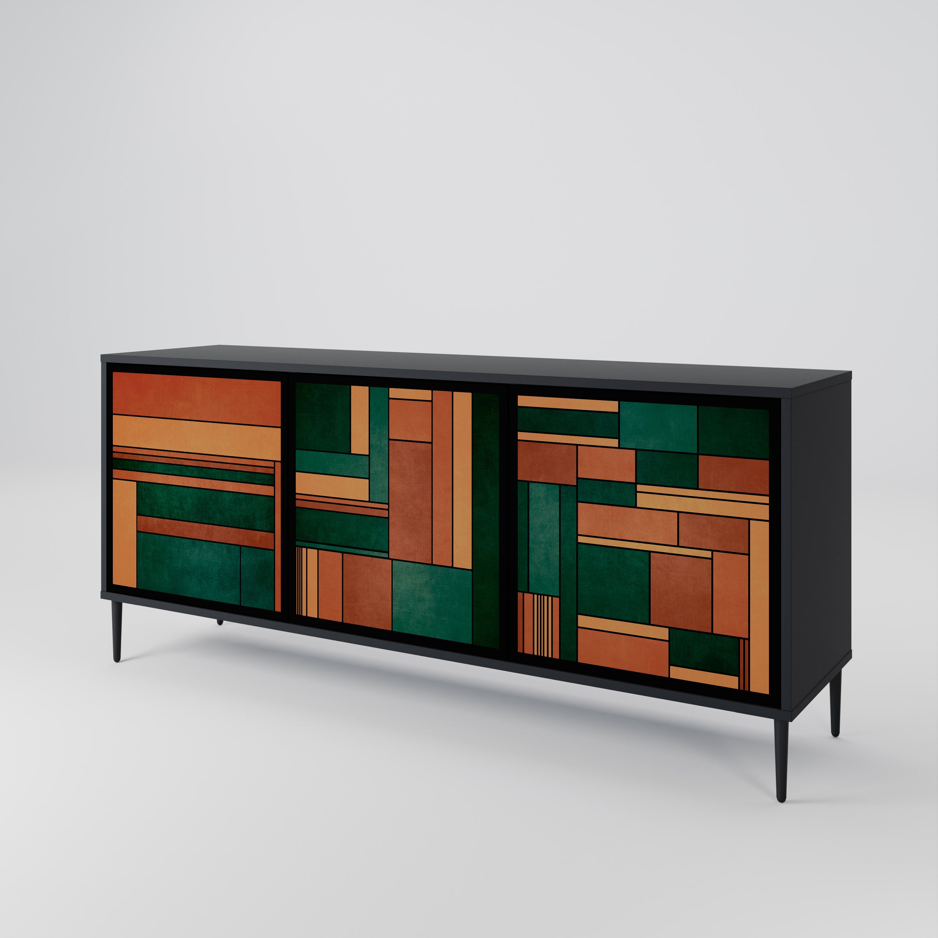 EARTHY FIGURES 3-Door Sideboard